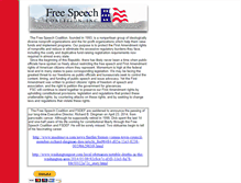 Tablet Screenshot of freespeechcoalition.org